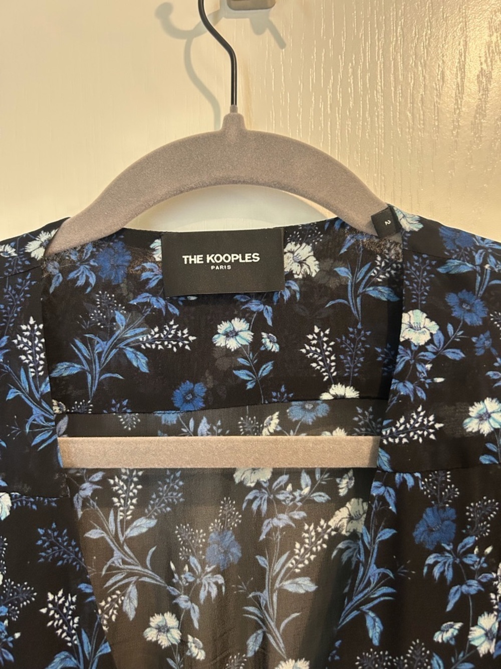 THE KOOPLES Floral Print Tie Waist Dress / Size 2 / - Picture 7 of 8